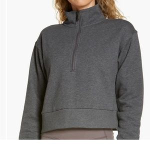 Zella Cara half zip crop sweatshirt Sz S